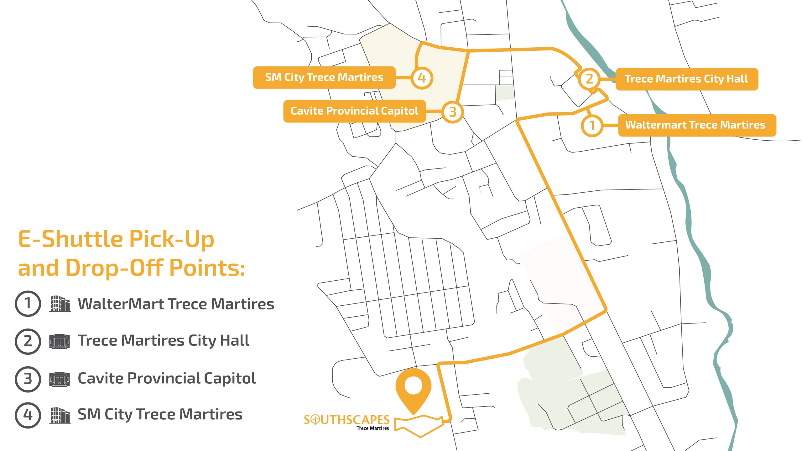 E-Shuttle Map